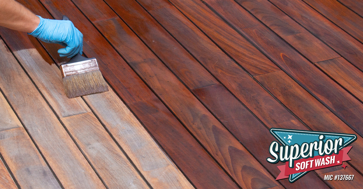 Deck Staining Annapolis Maryland